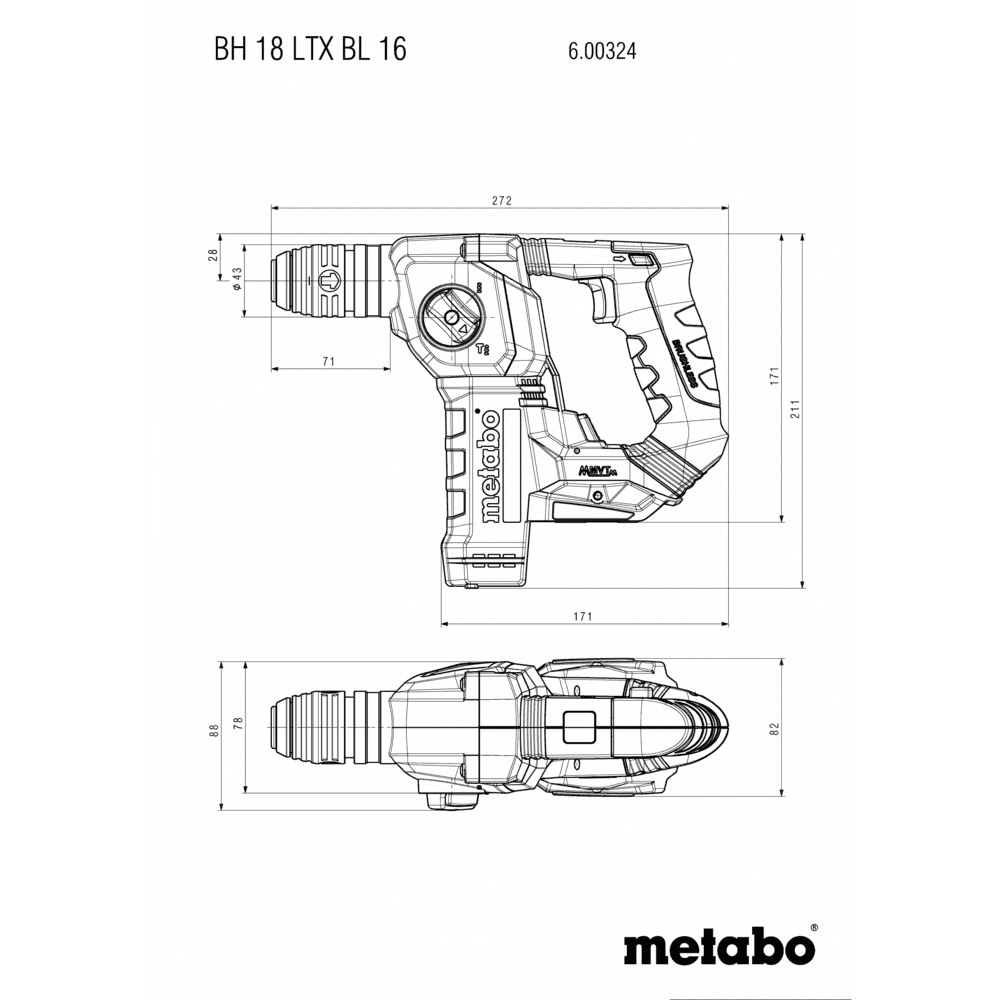 BH 18 LTX BL 16 (600324840) Akku-Bohrhammer 8