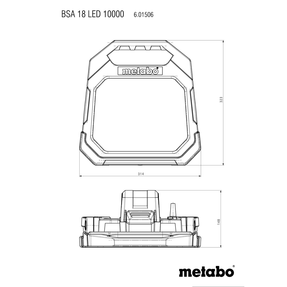 BSA 18 LED 10000 (601506850) Akku-Baustrahler 6