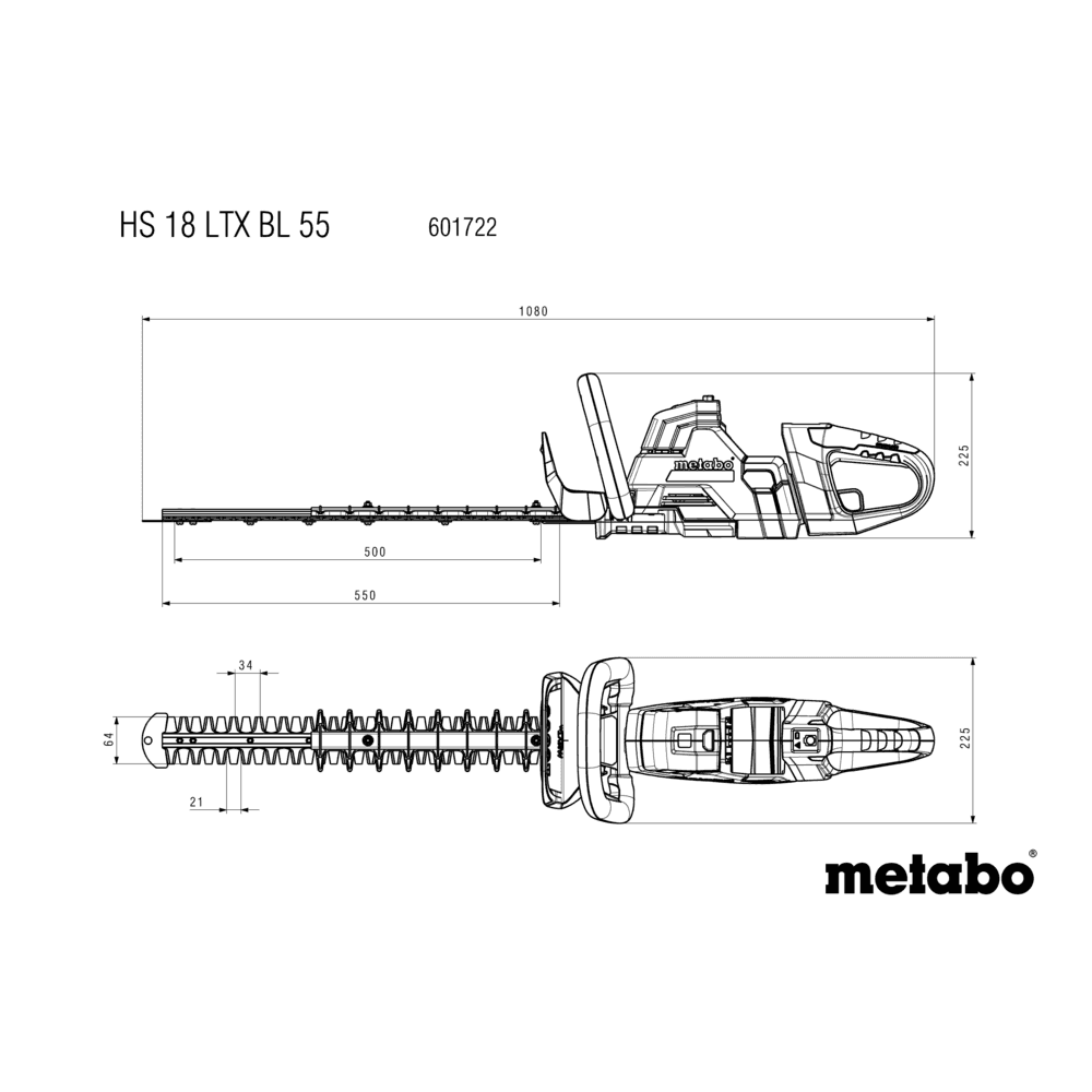 HS 18 LTX BL 55 (601722850) Akku-Heckenschere 17