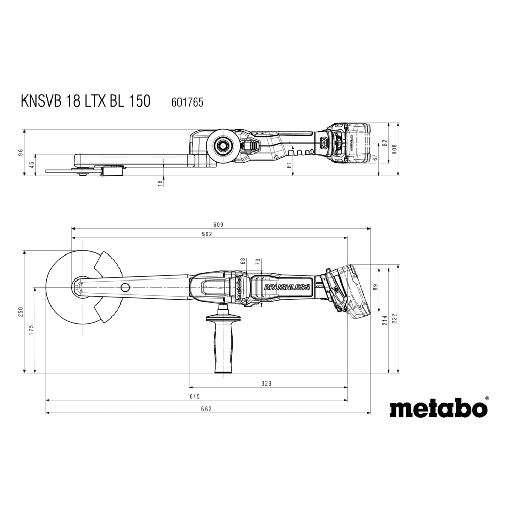 KNSVB 18 LTX BL 150 (601765840) Akku-Kehlnahtschleifer 6