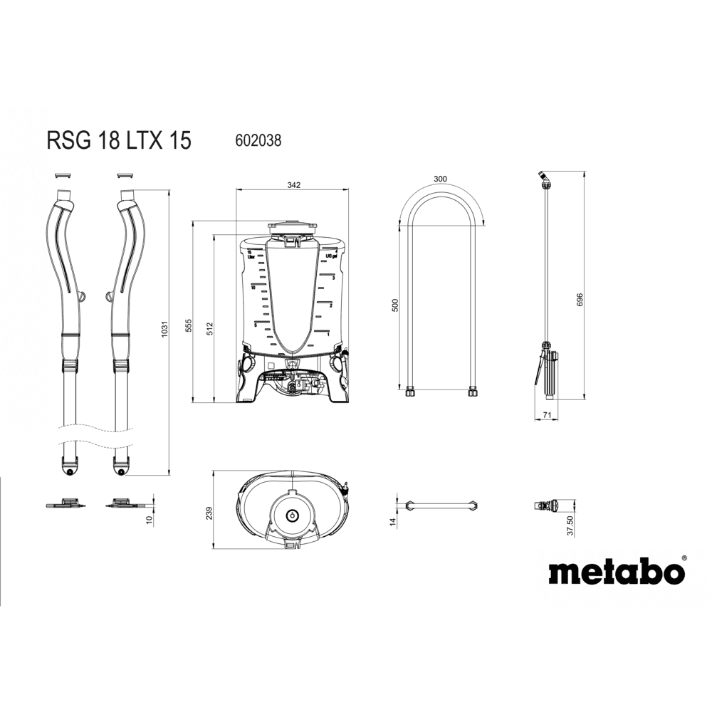RSG 18 LTX 15 (602038850) Akku-Rückensprühgerät 8