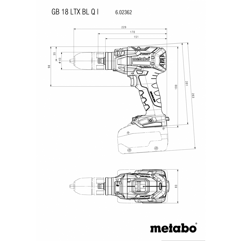 GB 18 LTX BL Q I (602362840) Akku-Gewindebohrer 13
