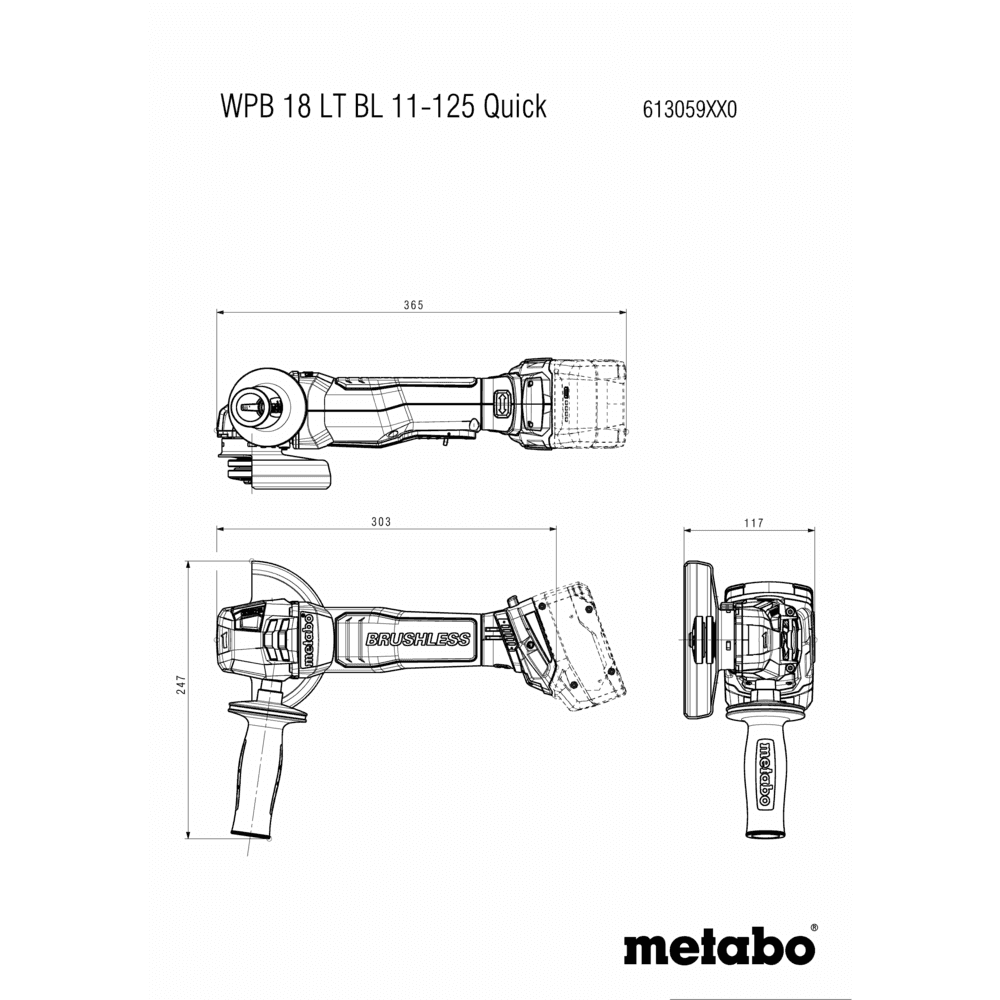 WPB 18 LT BL 11-125 Quick (613059840) Akku-Winkelschleifer 13