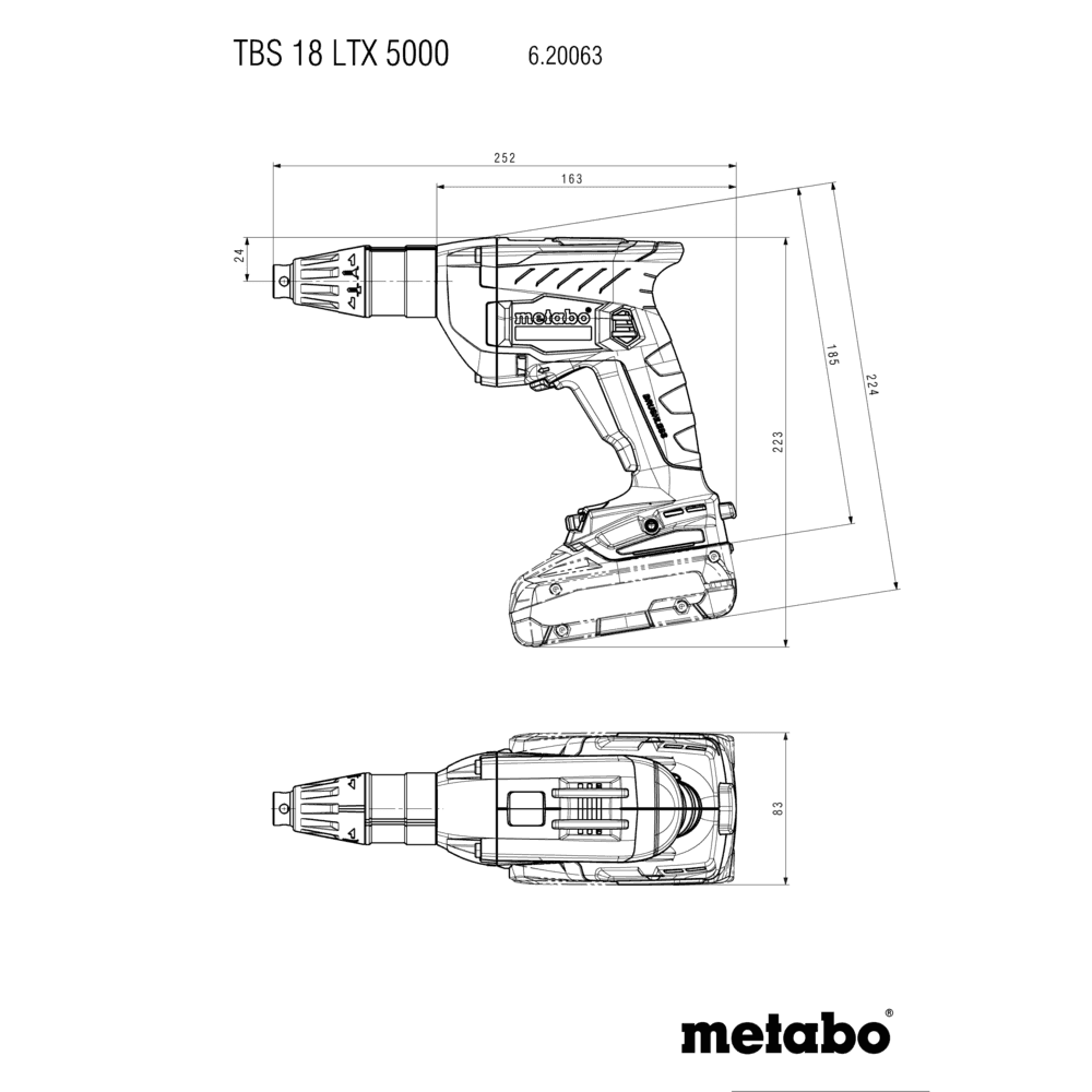 TBS 18 LTX BL 5000 (620063840) Akku-Trockenbauschrauber 4