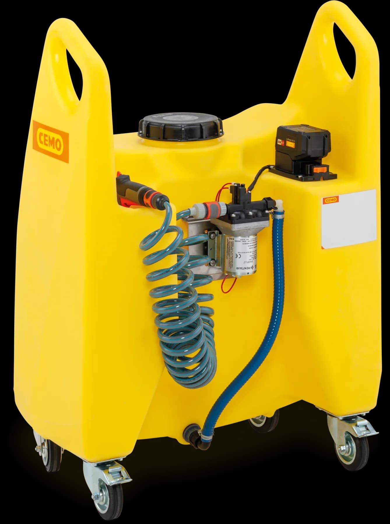 Transfer-Trolley Aqua 130 l mit Elektropumpe und CAS Akku 1