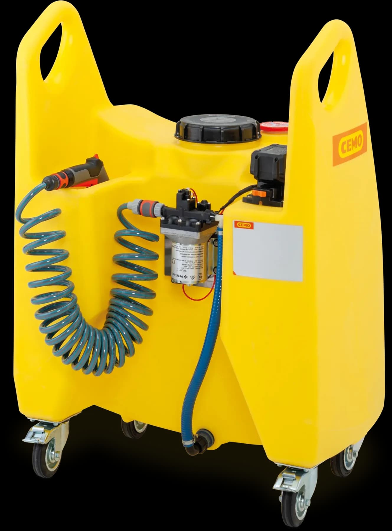 Transfer-Trolley Aqua 130 l mit Elektropumpe und CAS Akku 2