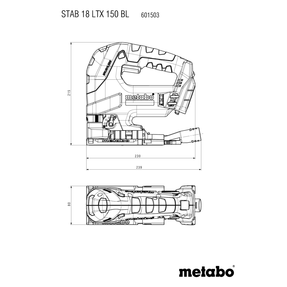 STAB 18 LTX 150 BL (601503840) Akku-Stichsäge 4