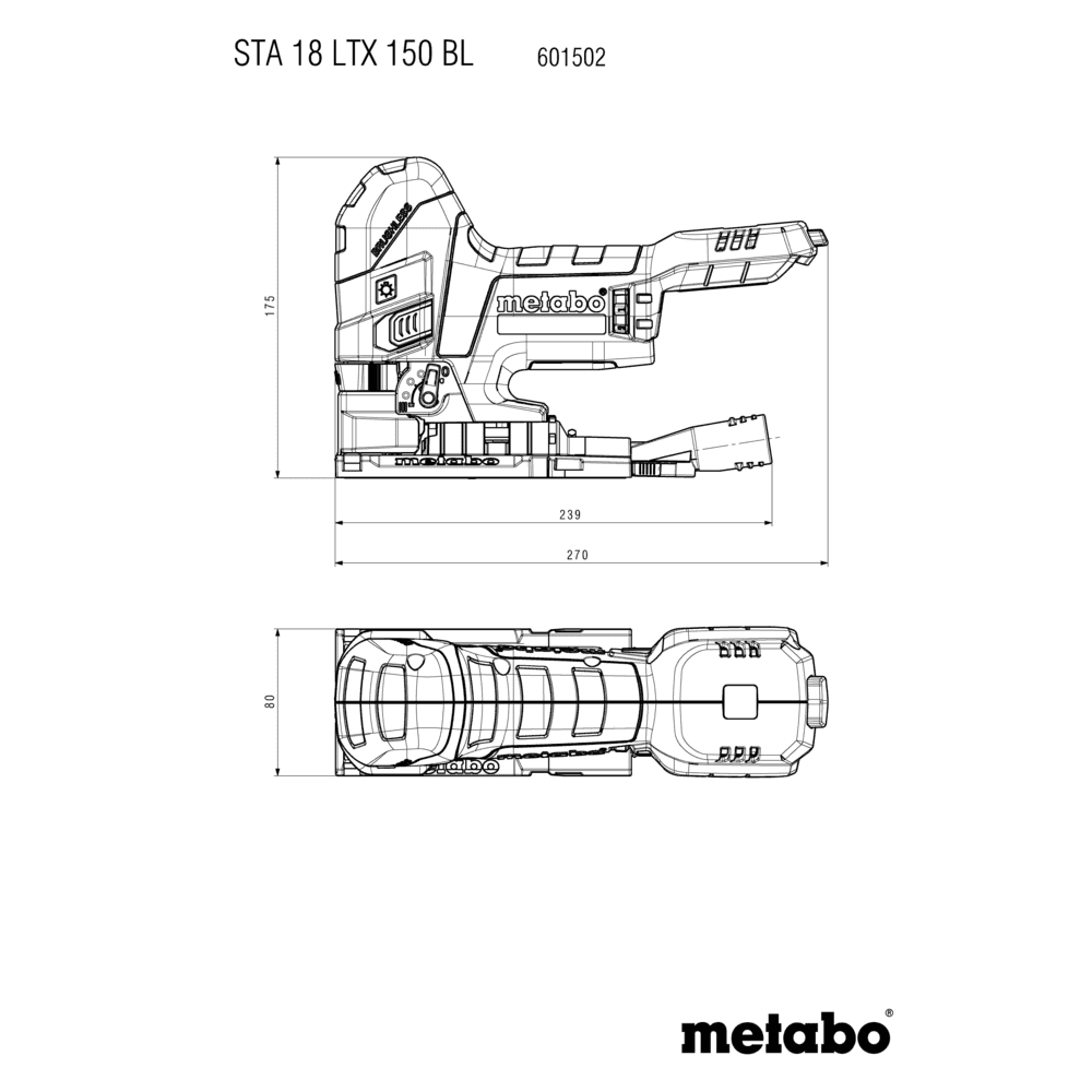 STAB 18 LTX 150 BL (601503840) Akku-Stichsäge 5