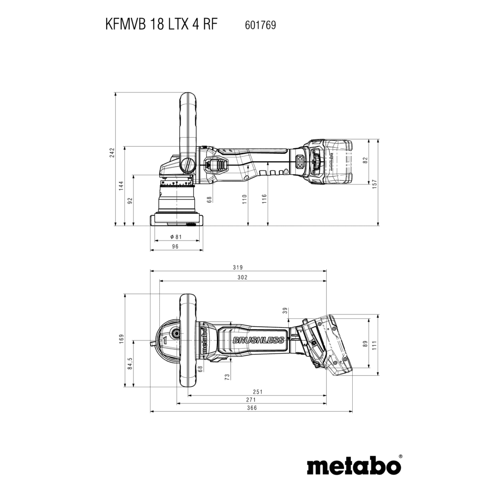 KFMVB 18 LTX BL 4 RF (601769840) Akku-Metall-Kantenfräse 3
