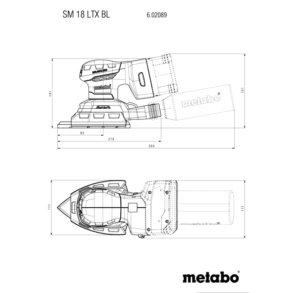 SM 18 LTX BL (602089840) Akku-Multischleifer 10
