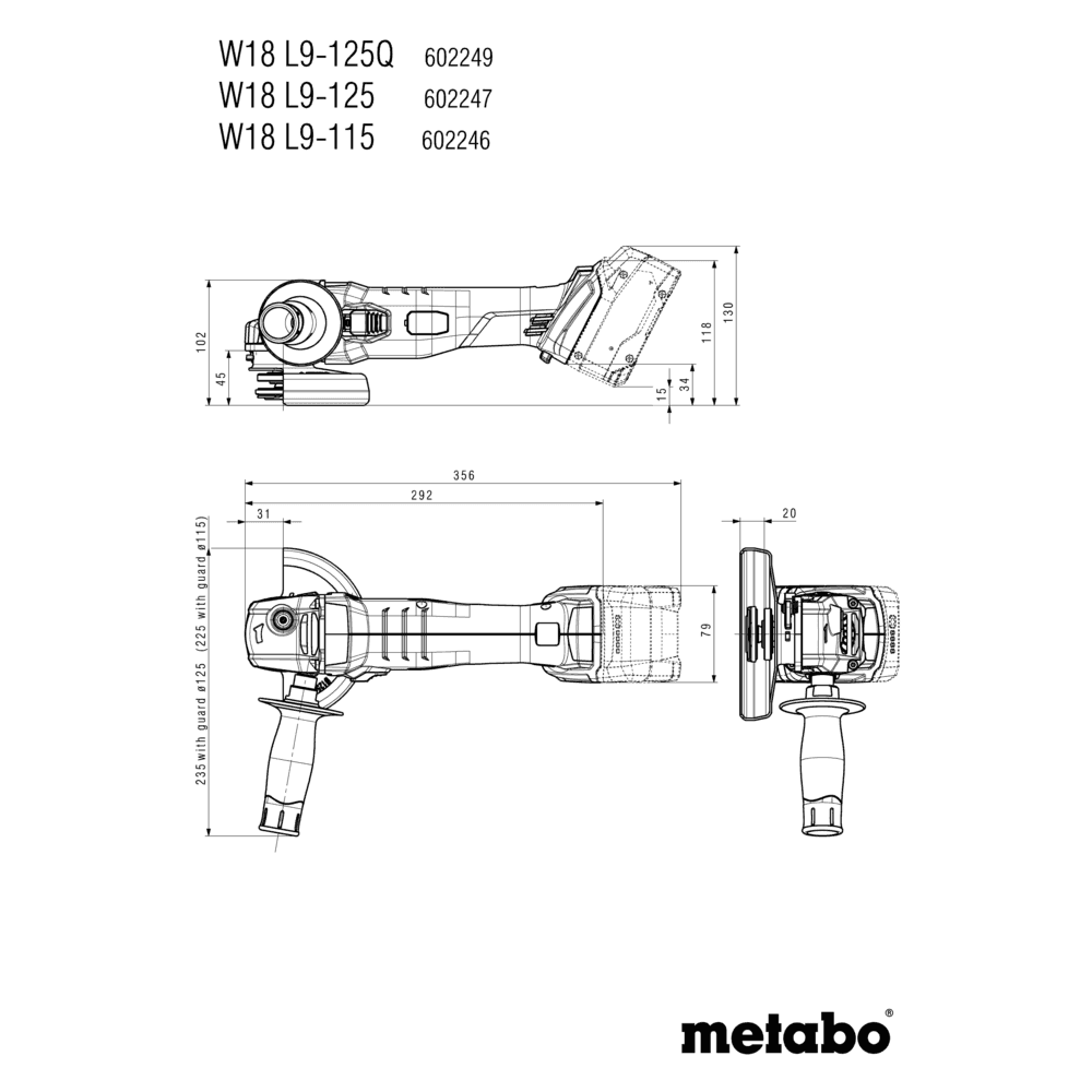 W 18 L 9-115 (602246840) Akku-Winkelschleifer 9