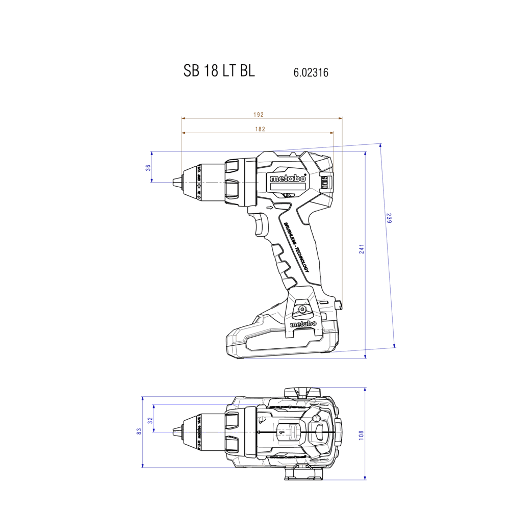 SB 18 LT BL (602316840) Akku-Schlagbohrschrauber 2
