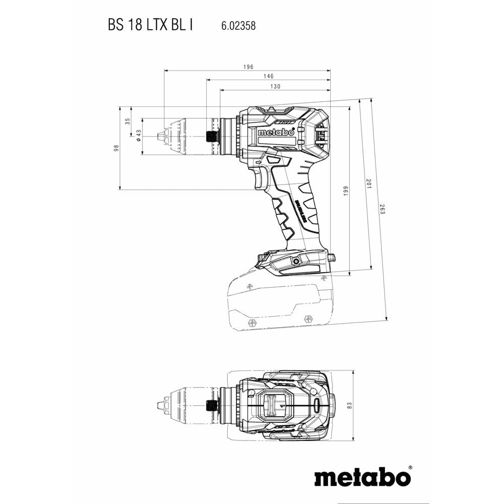 BS 18 LTX BL I (602358840) Akku-Bohrschrauber 4