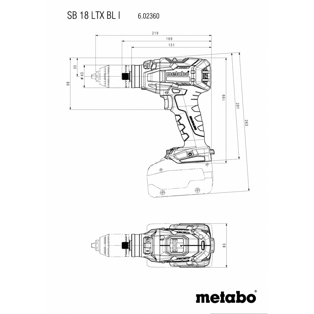 SB 18 LTX BL I (602360840) Akku-Schlagbohrschrauber 7