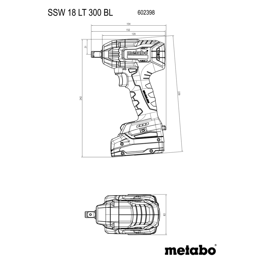 SSW 18 LT 300 BL (602398840) Akku-Schlagschrauber 7