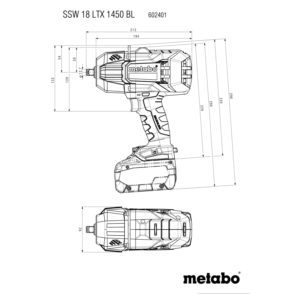 SSW 18 LTX 1450 BL (602401840) Akku-Schlagschrauber 2