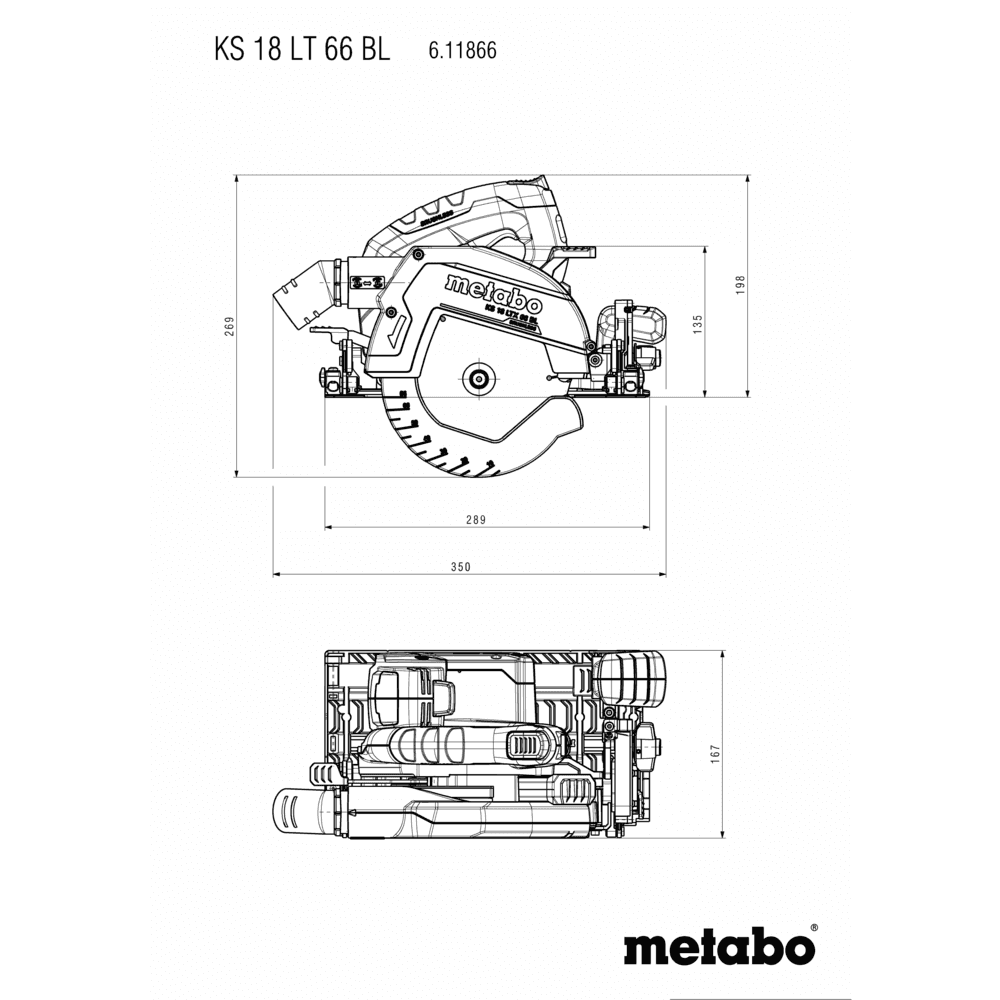 KS 18 LTX 66 BL (611866840) Akku-Handkreissäge 6