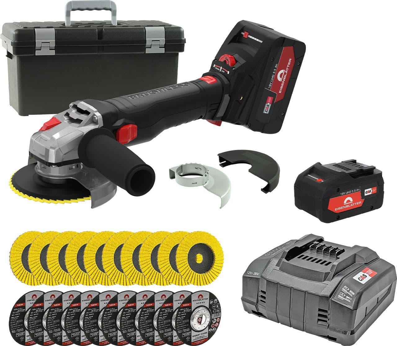 VARILEX AKKU BRUSHLESS Grundset im Koffer inkl. Ladegerät und 2 Akkus 1