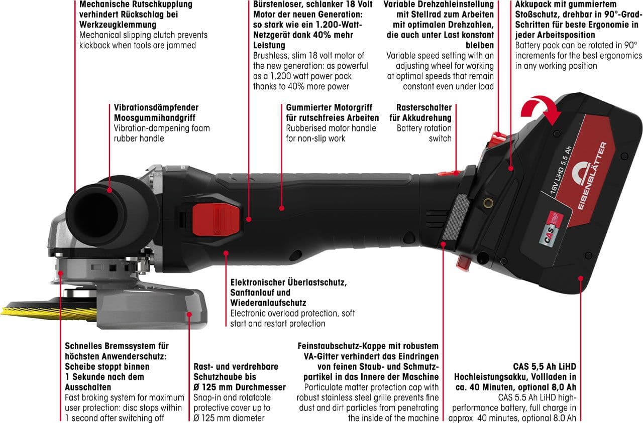 VARILEX AKKU BRUSHLESS Grundset im Koffer inkl. Ladegerät und 2 Akkus 6