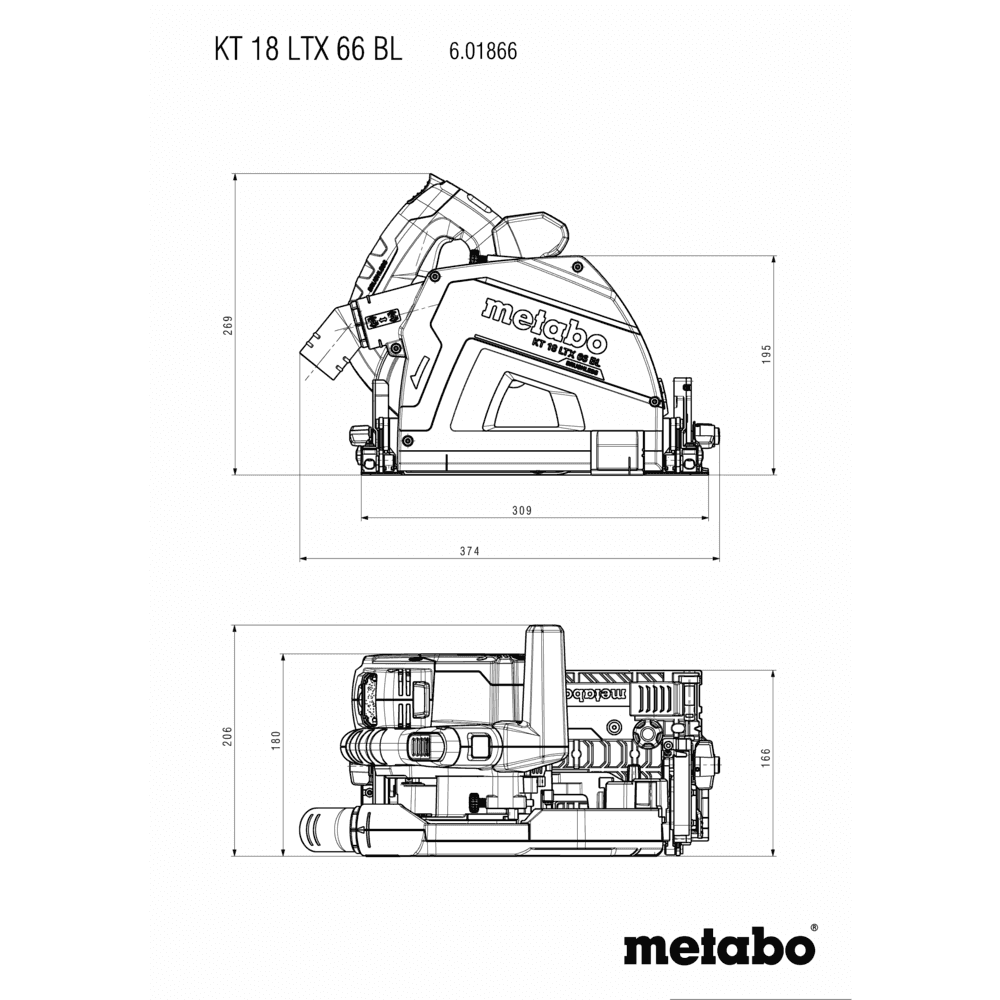 KT 18 LTX 66 BL Set (691172840) Akku-Tauchkreissäge 13