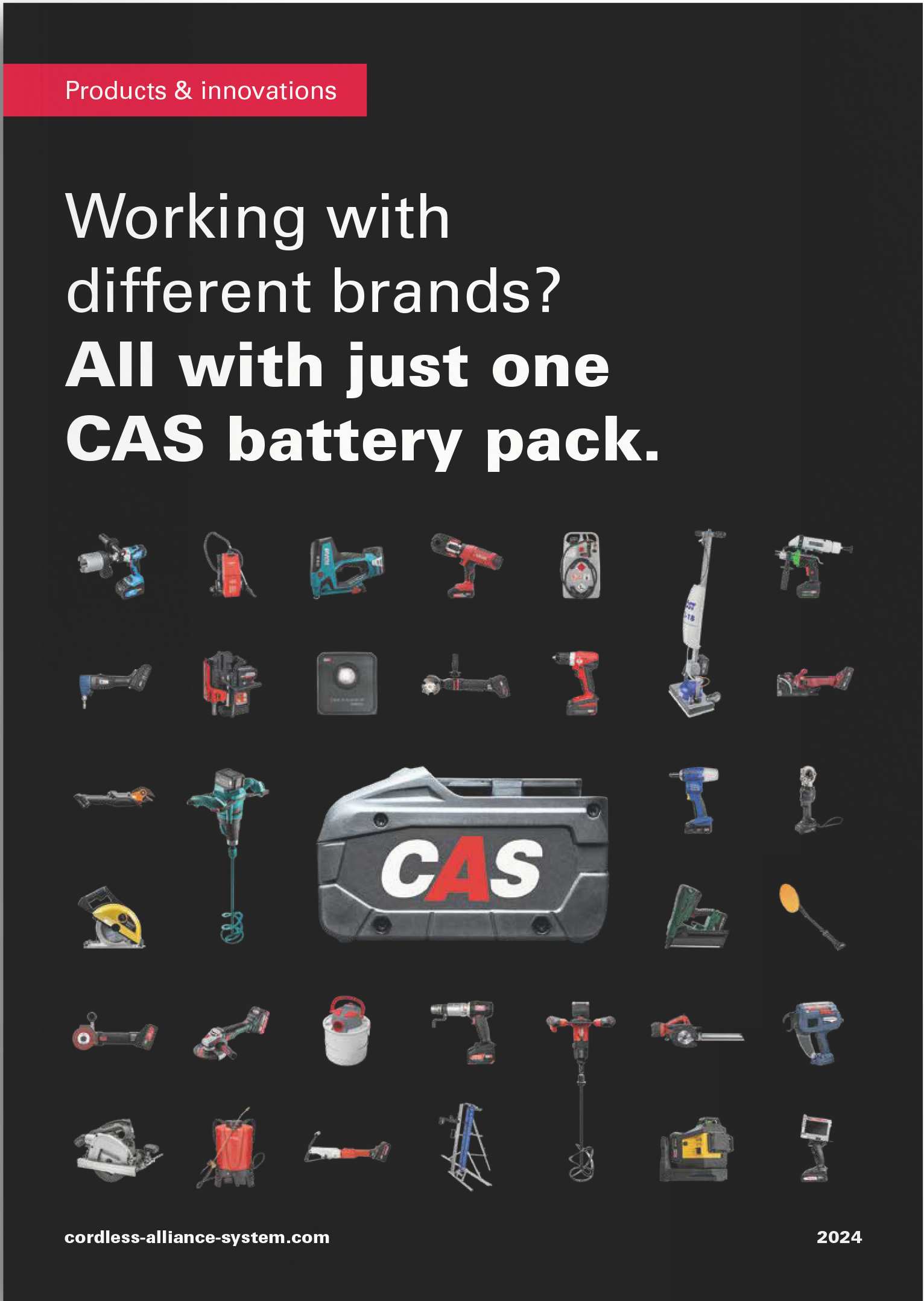 Craftsman works on electrics cordless with a tool with CAS battery